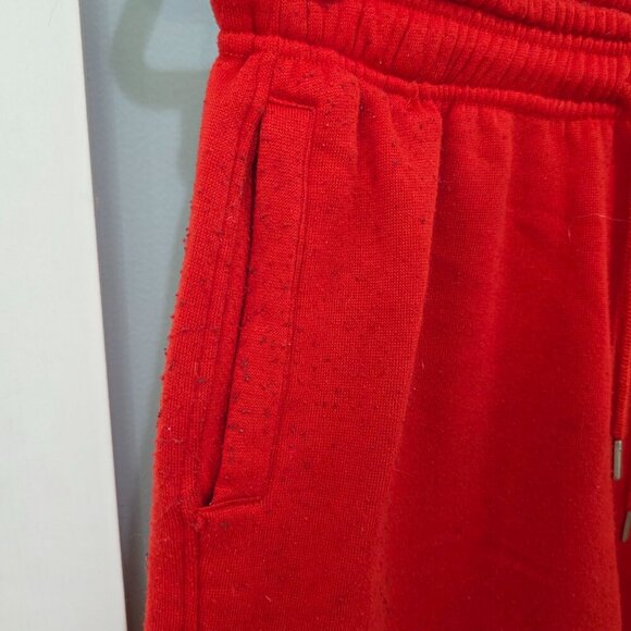Men’s Dream USA Red Fleece Cargo Sweatpants Size XL – Drawstring w/ Pockets - Picture 4 of 10